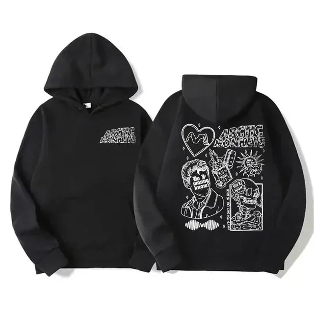 Retro Rock Arctic Monkeys Music Album Graphic Hoodies