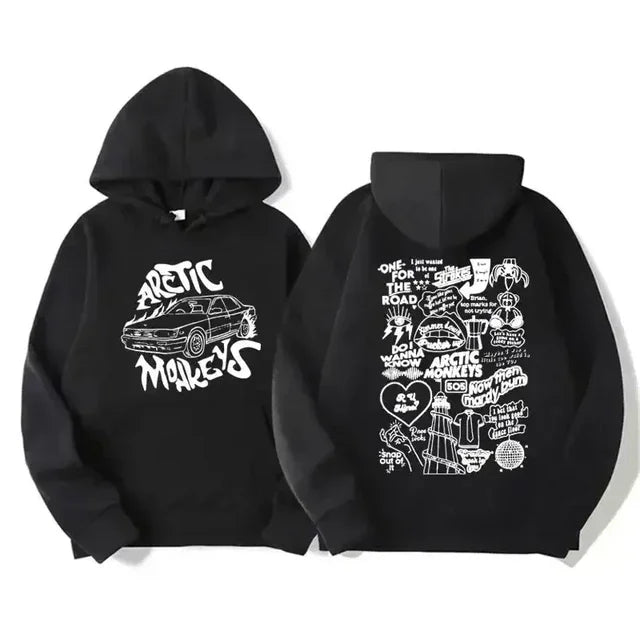 Retro Rock Arctic Monkeys Music Album Graphic Hoodies